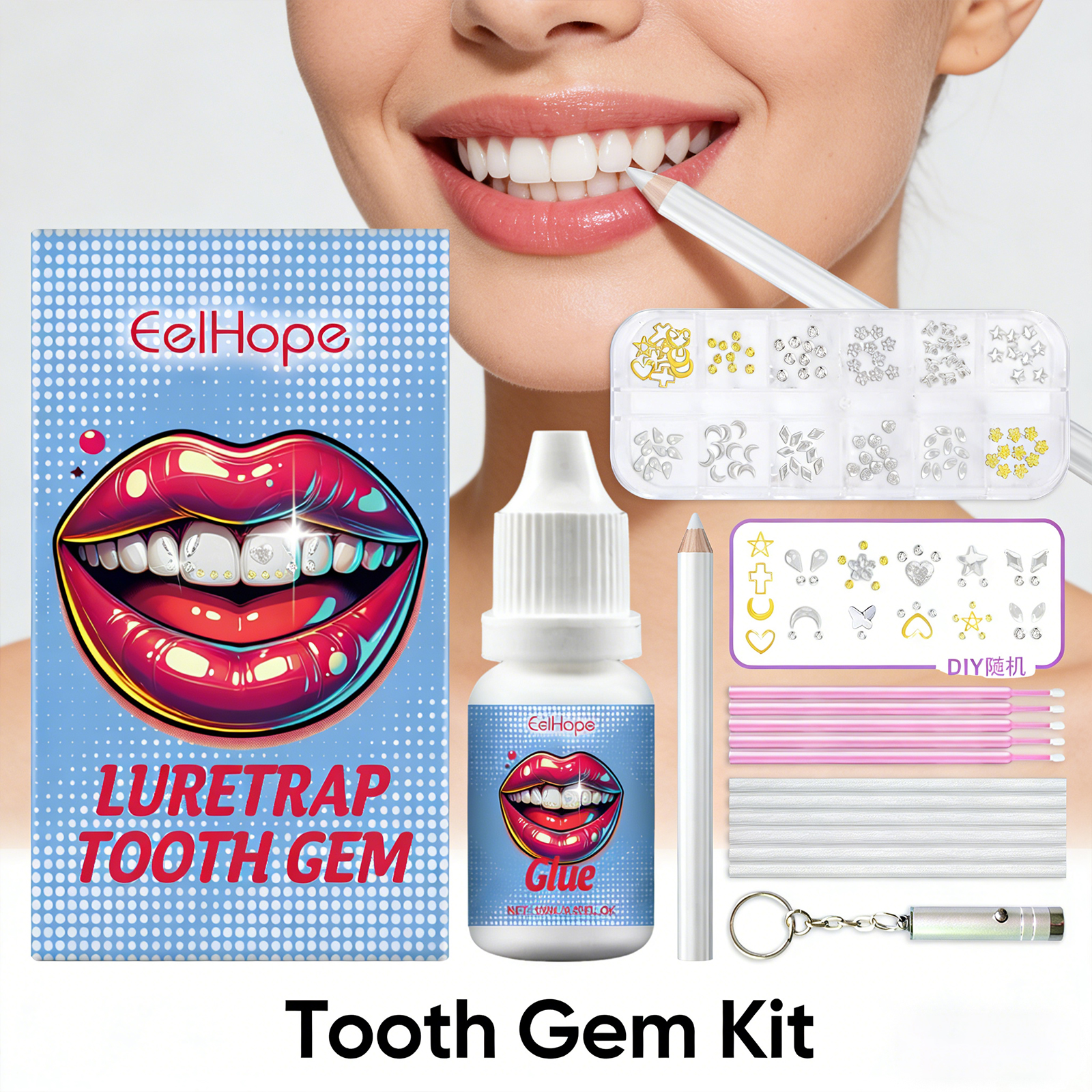 Tooth Gems Sparkling Teeth Jew - Resin Jewelry Kit reseña y precio