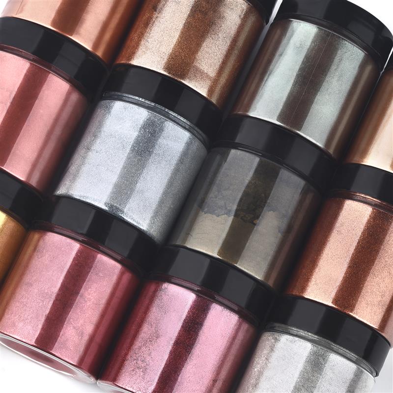 50g Shimmer Metallic Gold Silv - Resin Pigment Set reseña y precio