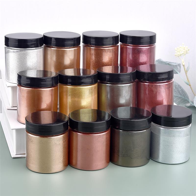 50g Shimmer Metallic Gold Silv - Resin Pigment Set reseña y precio