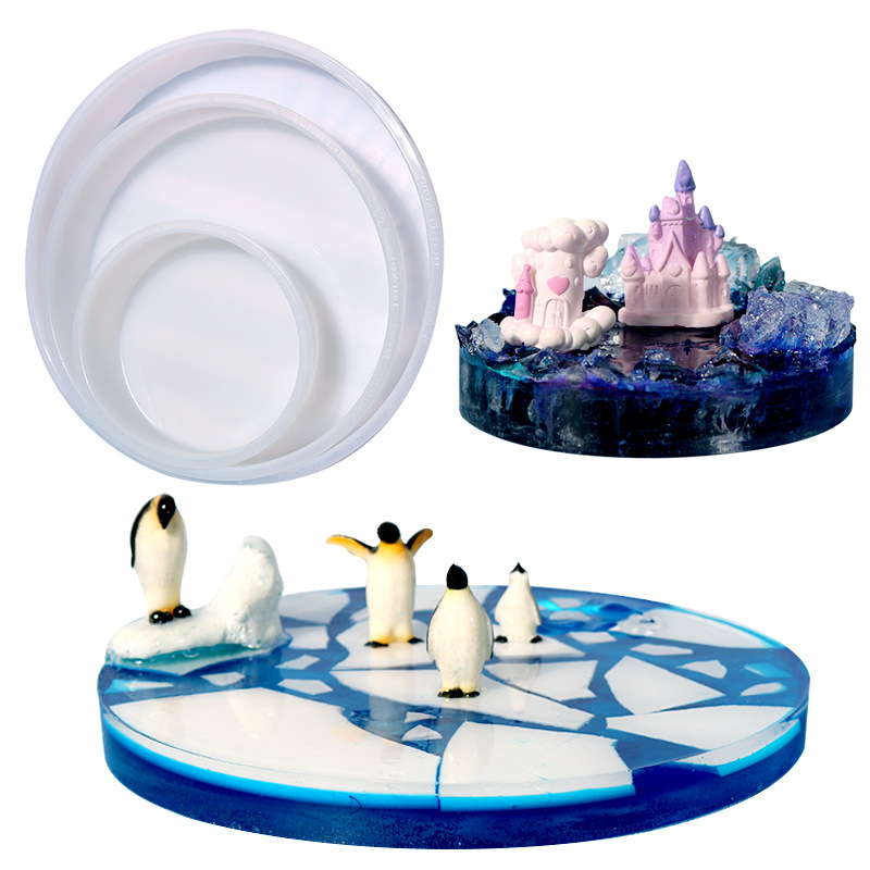 Large Round Tray UV Resin Mold - Coaster Mold Round reseña y precio