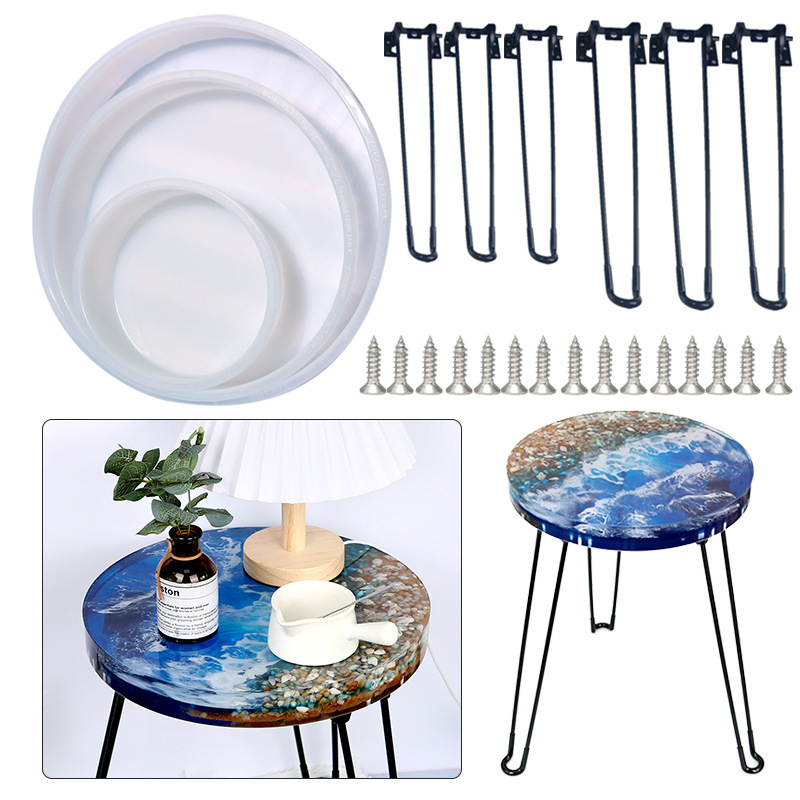 Large Round Tray UV Resin Mold - Coaster Mold Round reseña y precio