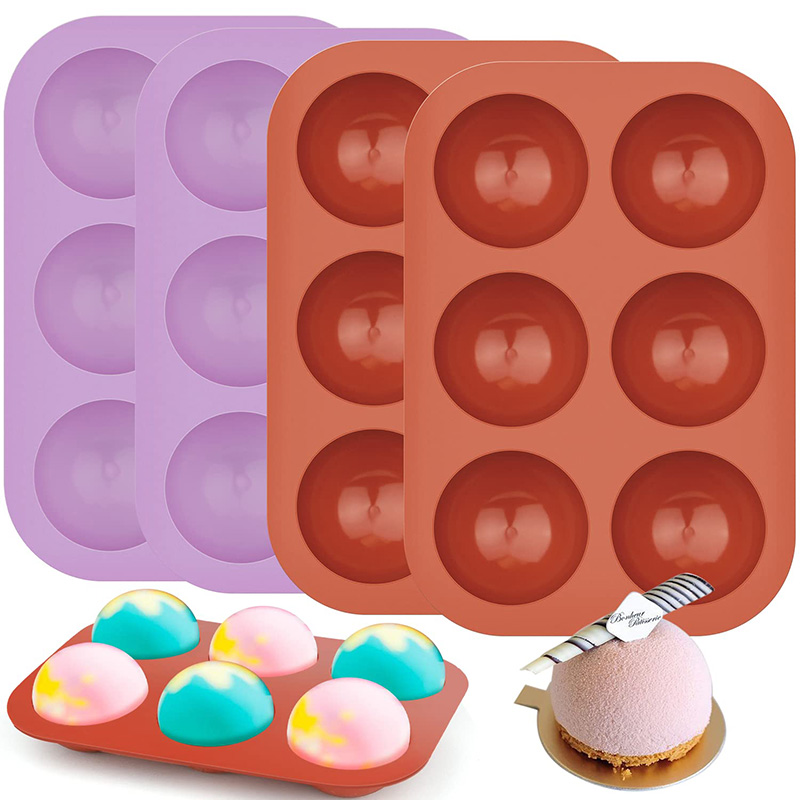 6 Cavities Semicircle Silicone - Coaster Mold Round reseña y precio