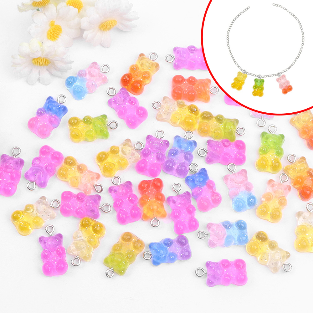60pcs Dual Color Resin Bear Sh - Resin Craft Material reseña y precio