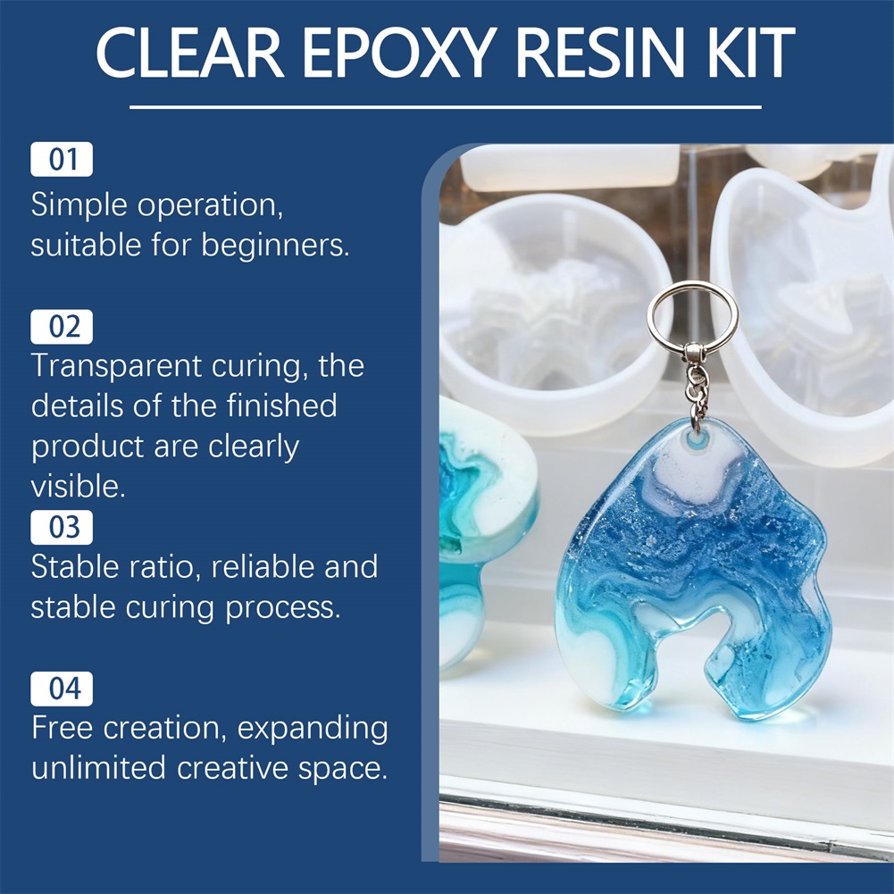 DIY Crystals Clear Epoxys Resi - Resin Jewelry Kit reseña y precio