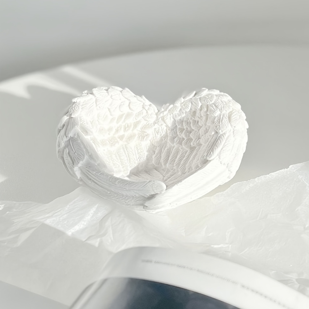 1pc Angel Wing Heart Silicone  - Resin Craft Ideas reseña y precio