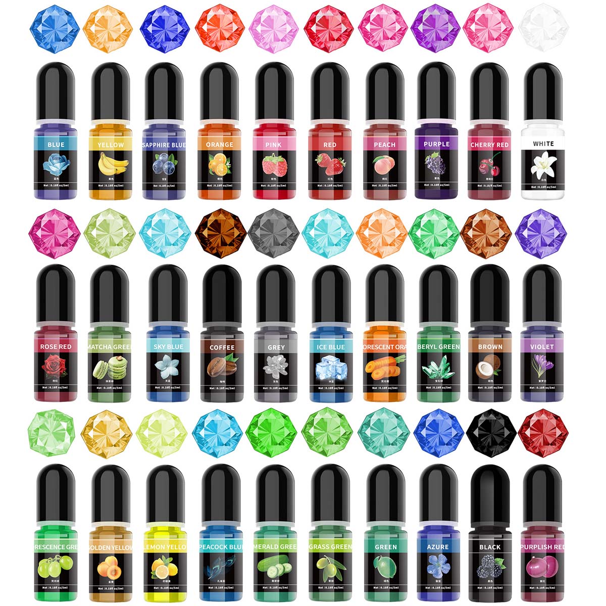 5ml/Bottle Epoxy Resin Pigment - Epoxy Uv Resin Kit reseña y precio