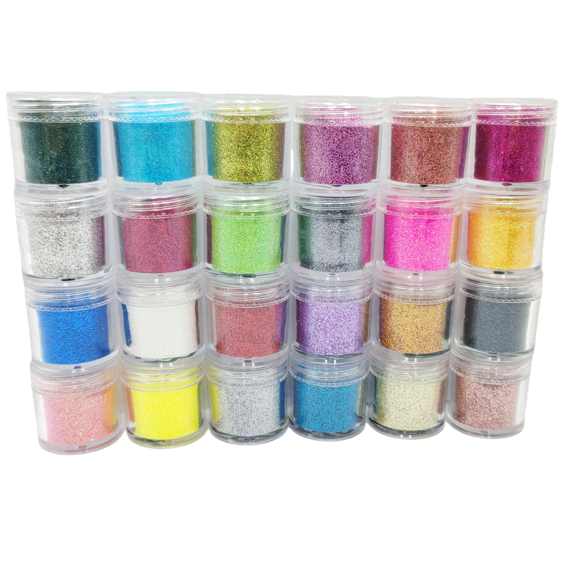 24-Color Cosmetic Iridescent H - Resin Glitter Pack reseña y precio