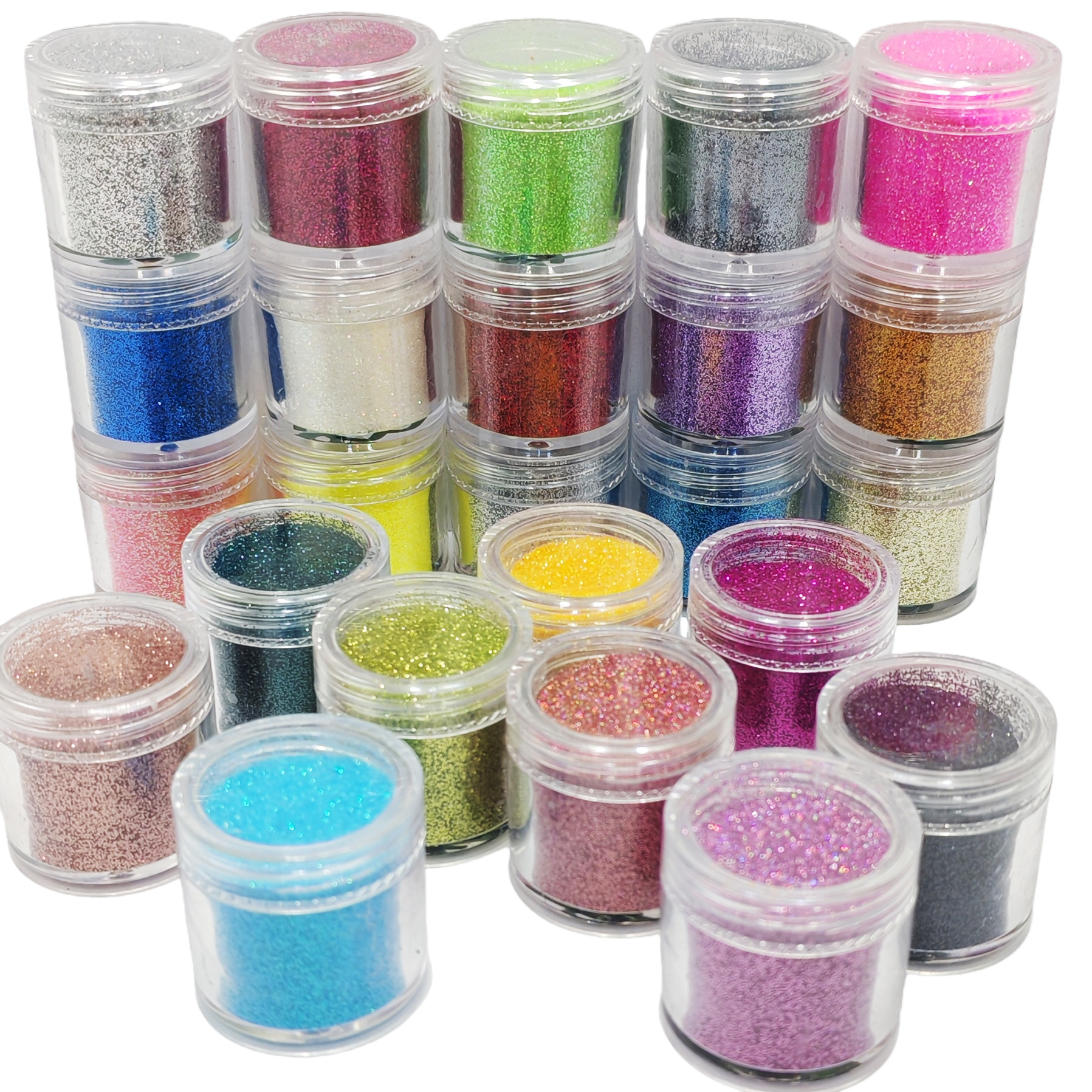 24-Color Cosmetic Iridescent H - Resin Glitter Pack reseña y precio