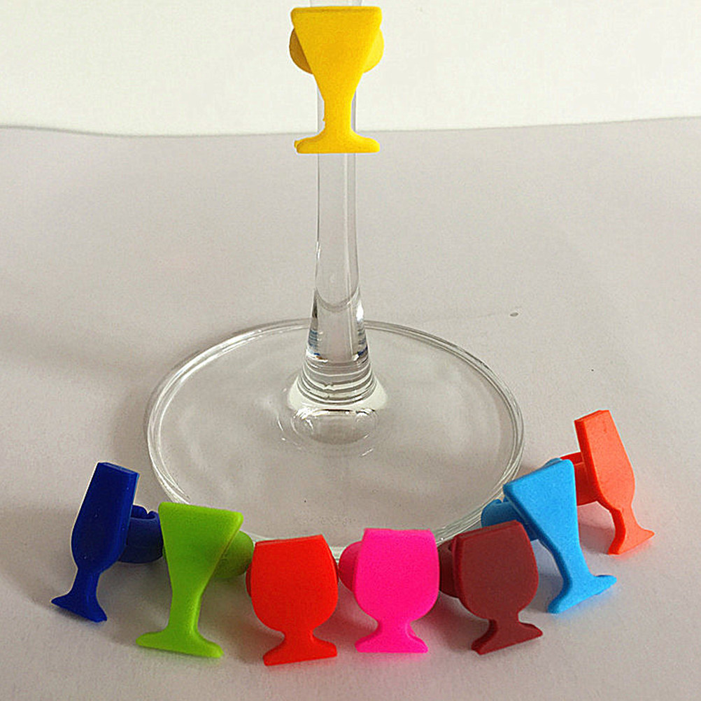 8Pcs Reusable Silicone Wine Gl - Mixing Cup Silicone reseña y precio