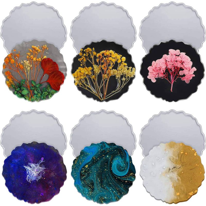 ABVT-12 Pieces Resin Coaster M - Geode Mold Silicone reseña y precio
