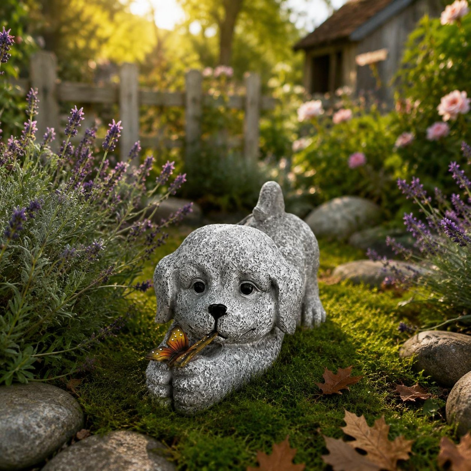 Solar Dog Statue Resin Craft S - Resin Crafts reseña y precio