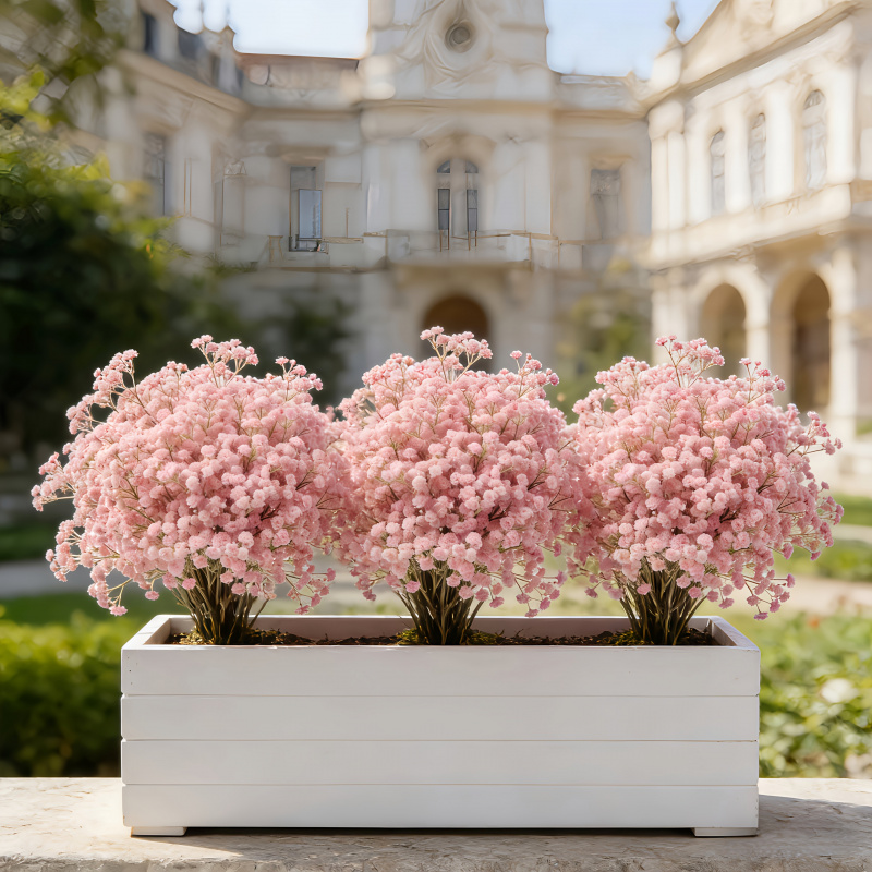 130-Stem Pink Gypsophila Artif - Dried Flower Bulk reseña y precio