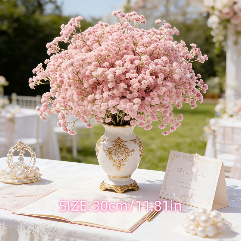 130-Stem Pink Gypsophila Artif - Dried Flower Bulk reseña y precio