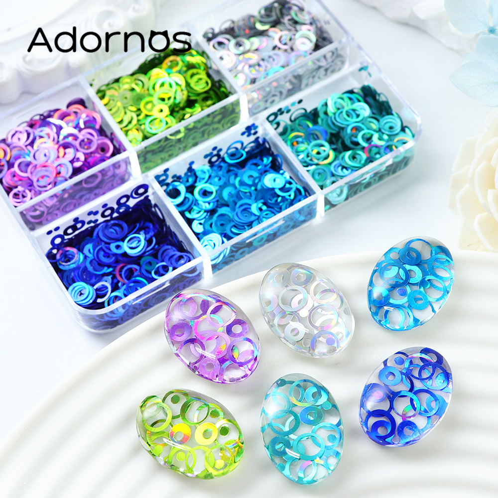 Holographic Bubble Glitter For - Resin Pigment Set reseña y precio