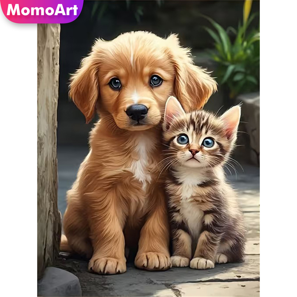 Momoart Diamond Embroidery Dog - Resin Craft For Beginners reseña y precio