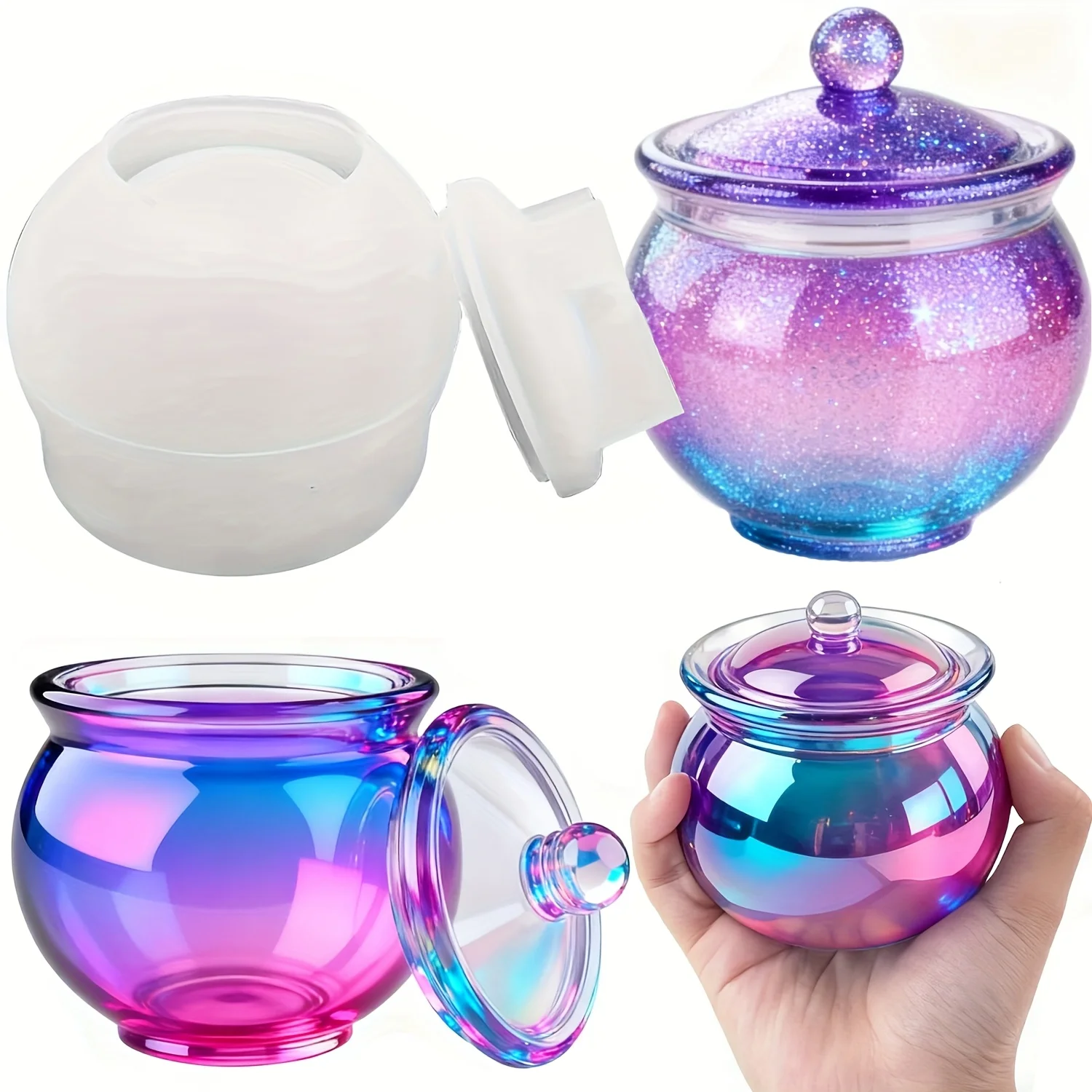 1 set of round resin can molds - Resin Jewelry Kit reseña y precio