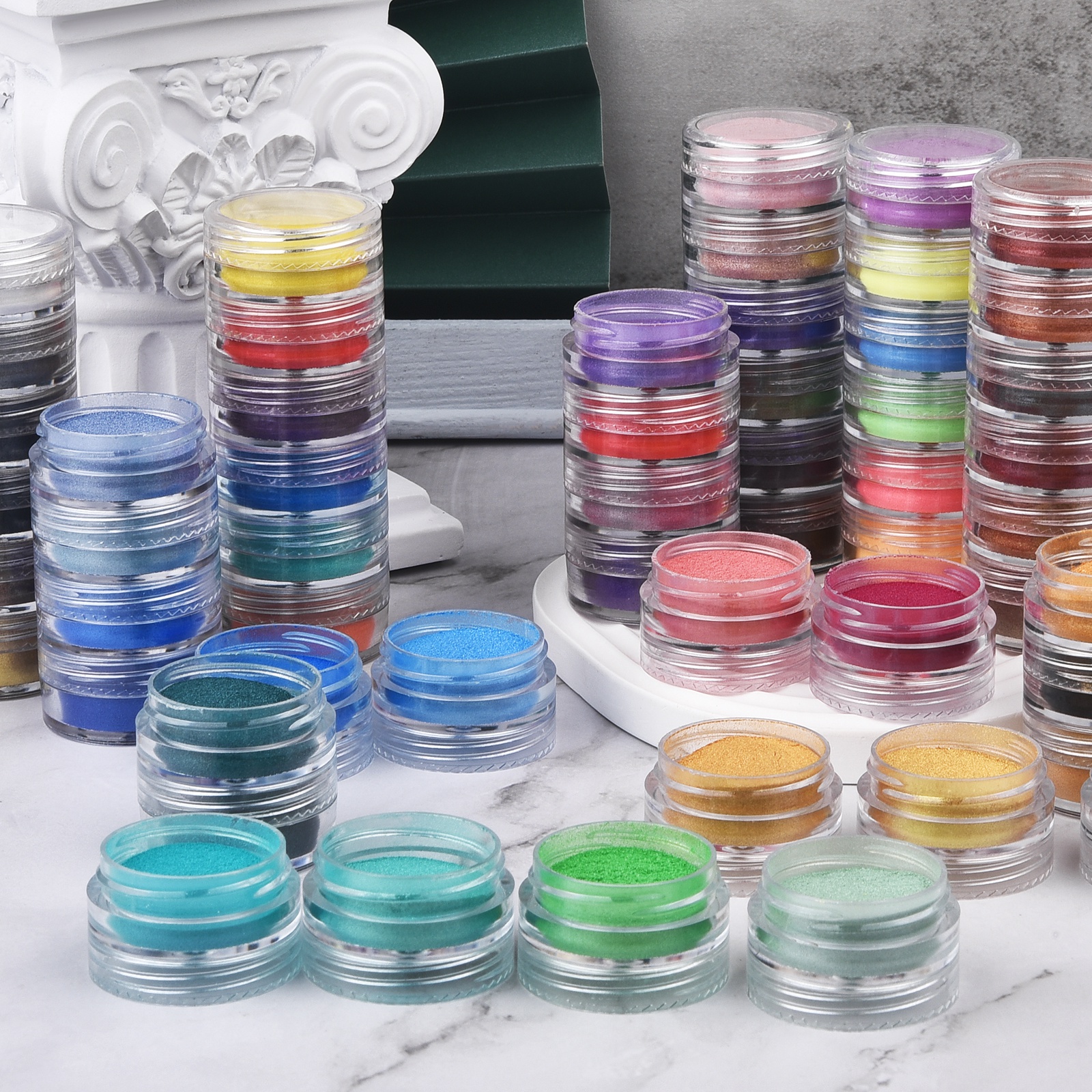 6 Colors/Set Pearlescent Powde - Resin Pigment Set reseña y precio