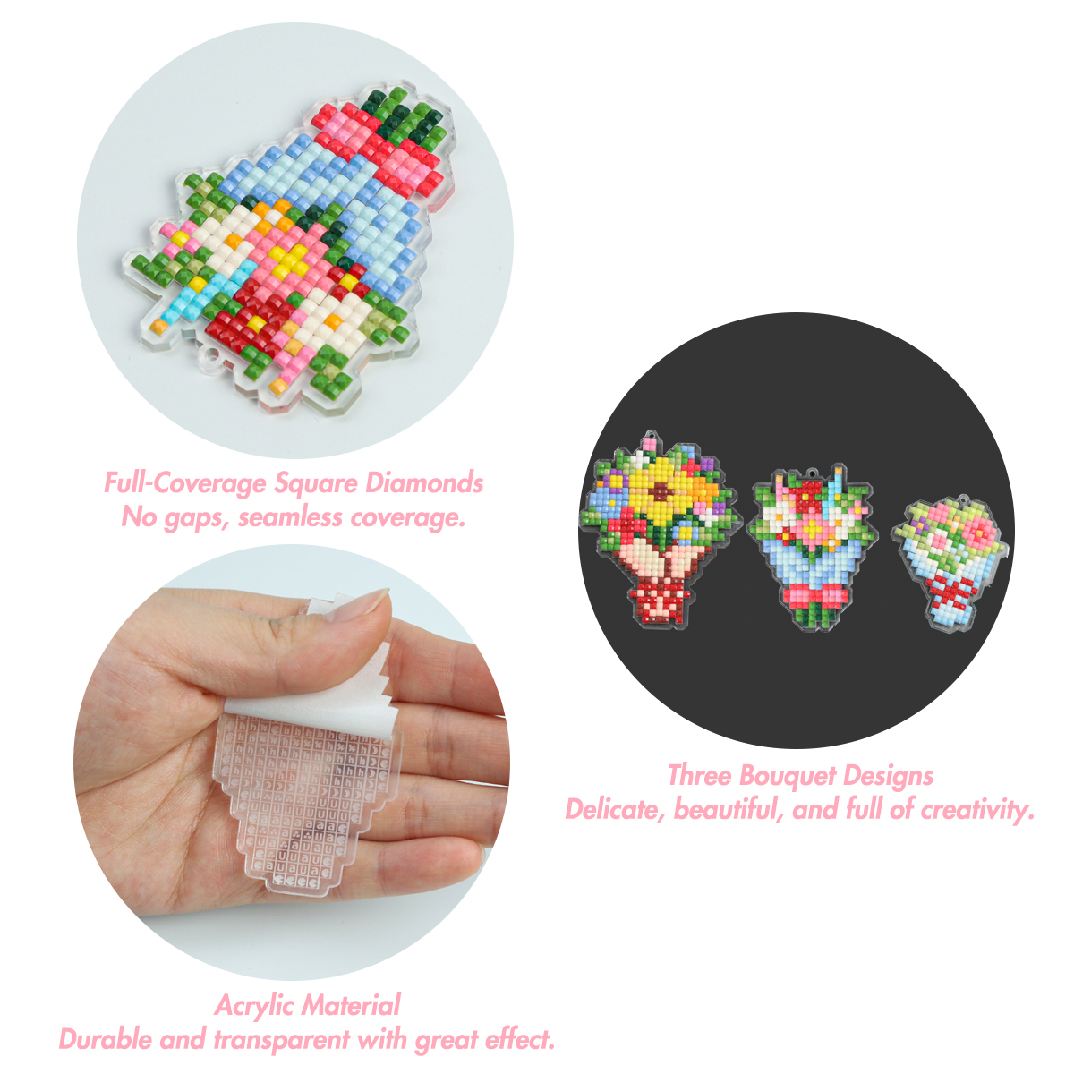 FOREVER YOUNG 3PCS Bouquet Acr - Resin Craft Kit reseña y precio