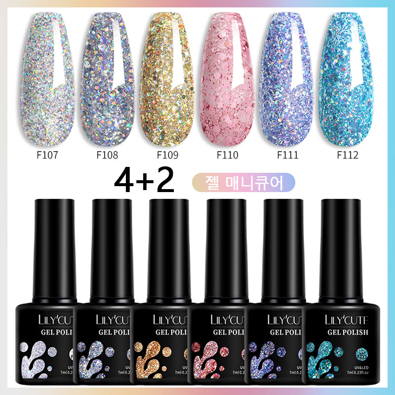 LILYCUTE 7ml 6Pcs/Set Glitter  - Resin Glitter Pack reseña y precio