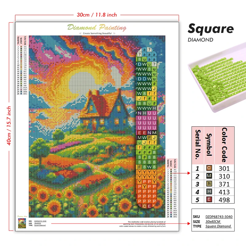 1PC frameless Easter Jesus Squ - Resin Craft Kit reseña y precio