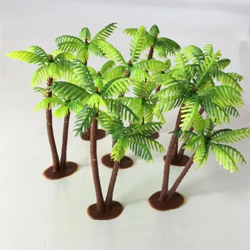5Pcs Mini Plastic Coconut Palm - Terrarium Moss Art reseña y precio