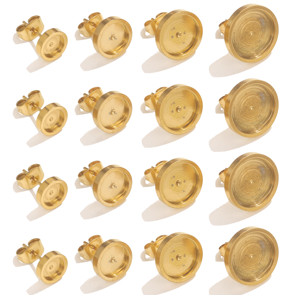 10pcs Stainless Steel Gold Ear - Resin Jewelry Kit reseña y precio