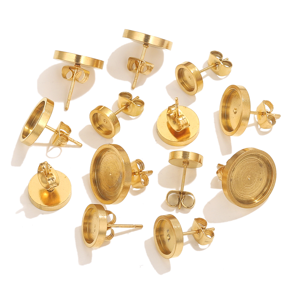 10pcs Stainless Steel Gold Ear - Resin Jewelry Kit reseña y precio