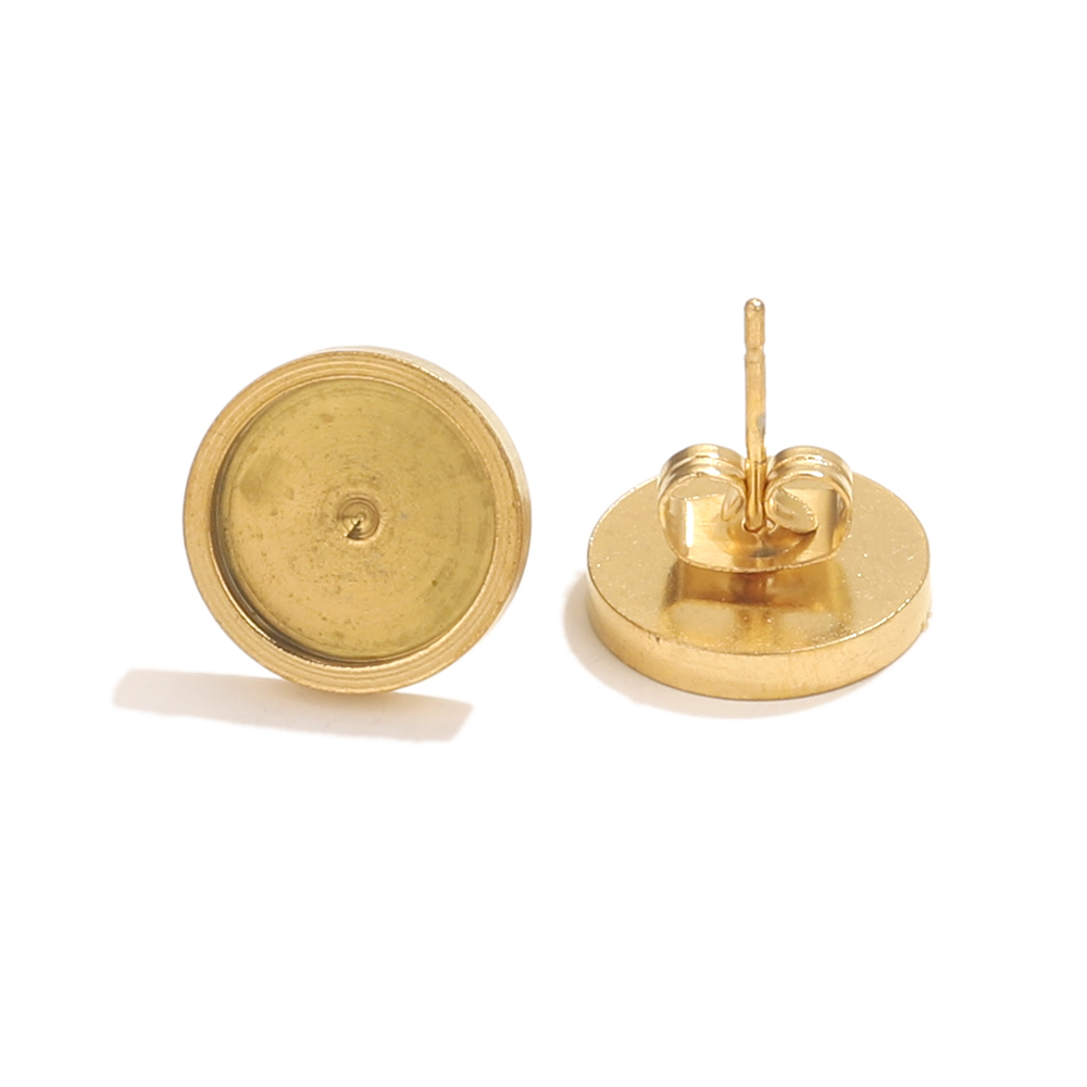10pcs Stainless Steel Gold Ear - Resin Jewelry Kit reseña y precio