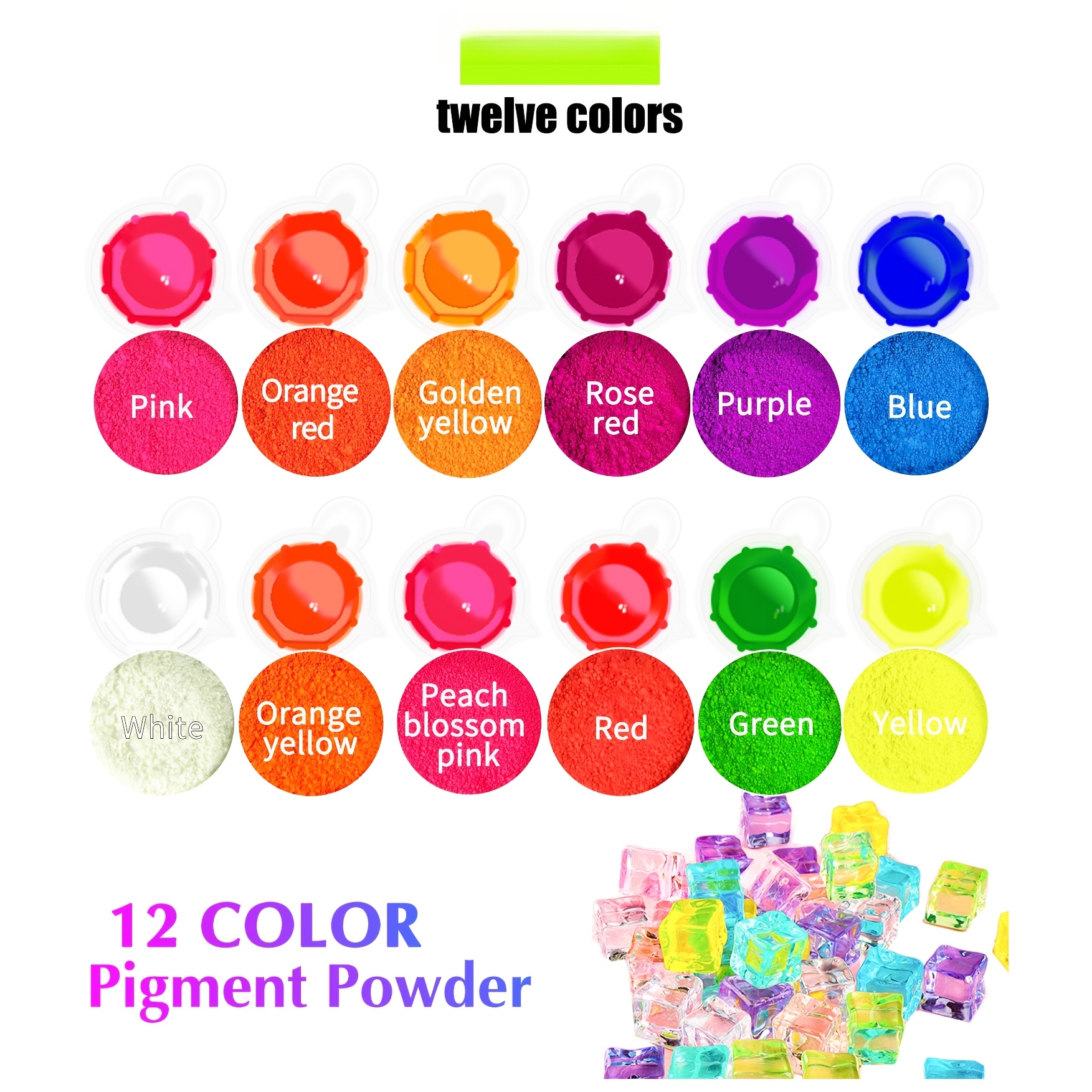 Fluorescent Powder/Neon Resin  - Resin Pigment Set reseña y precio