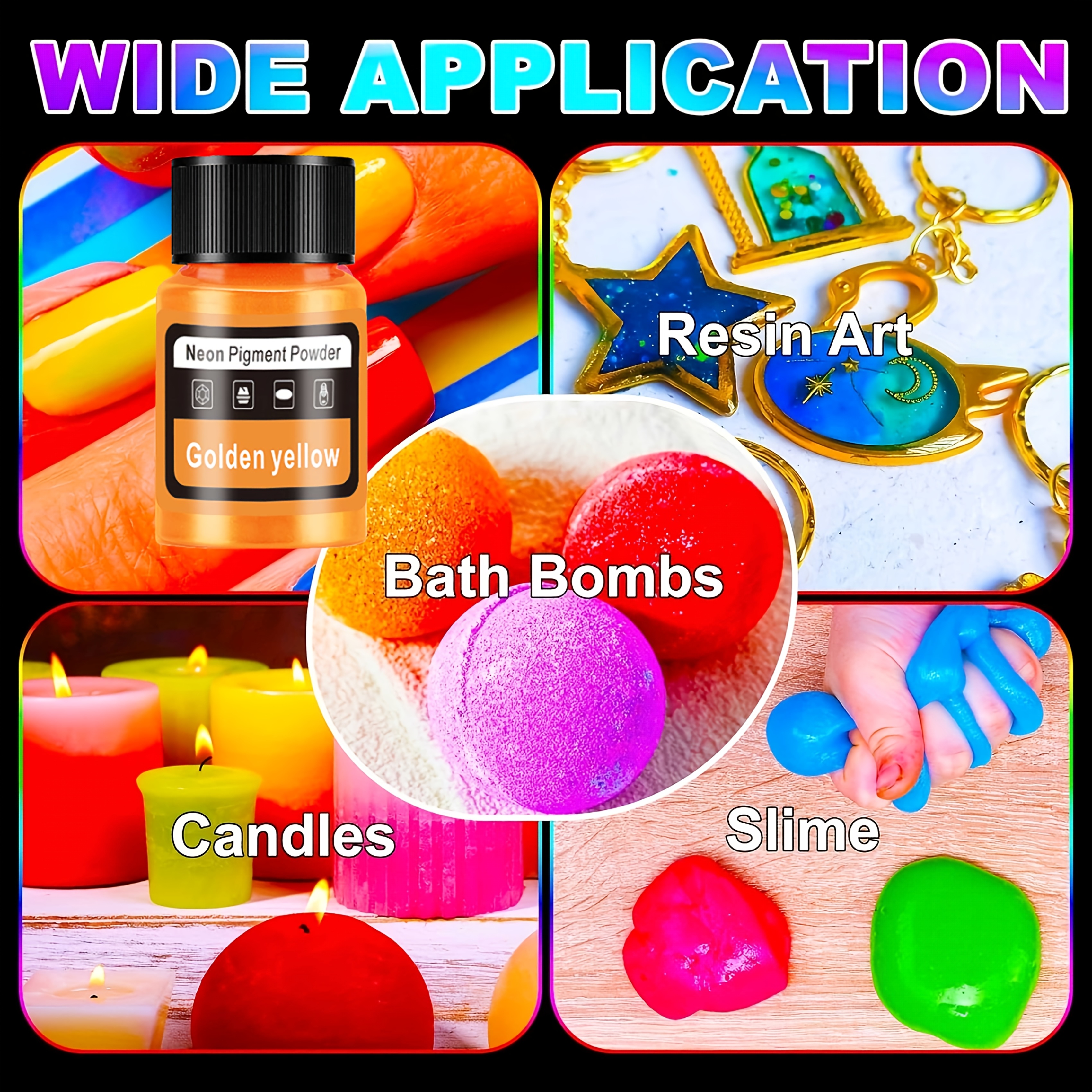 Fluorescent Powder/Neon Resin  - Resin Pigment Set reseña y precio